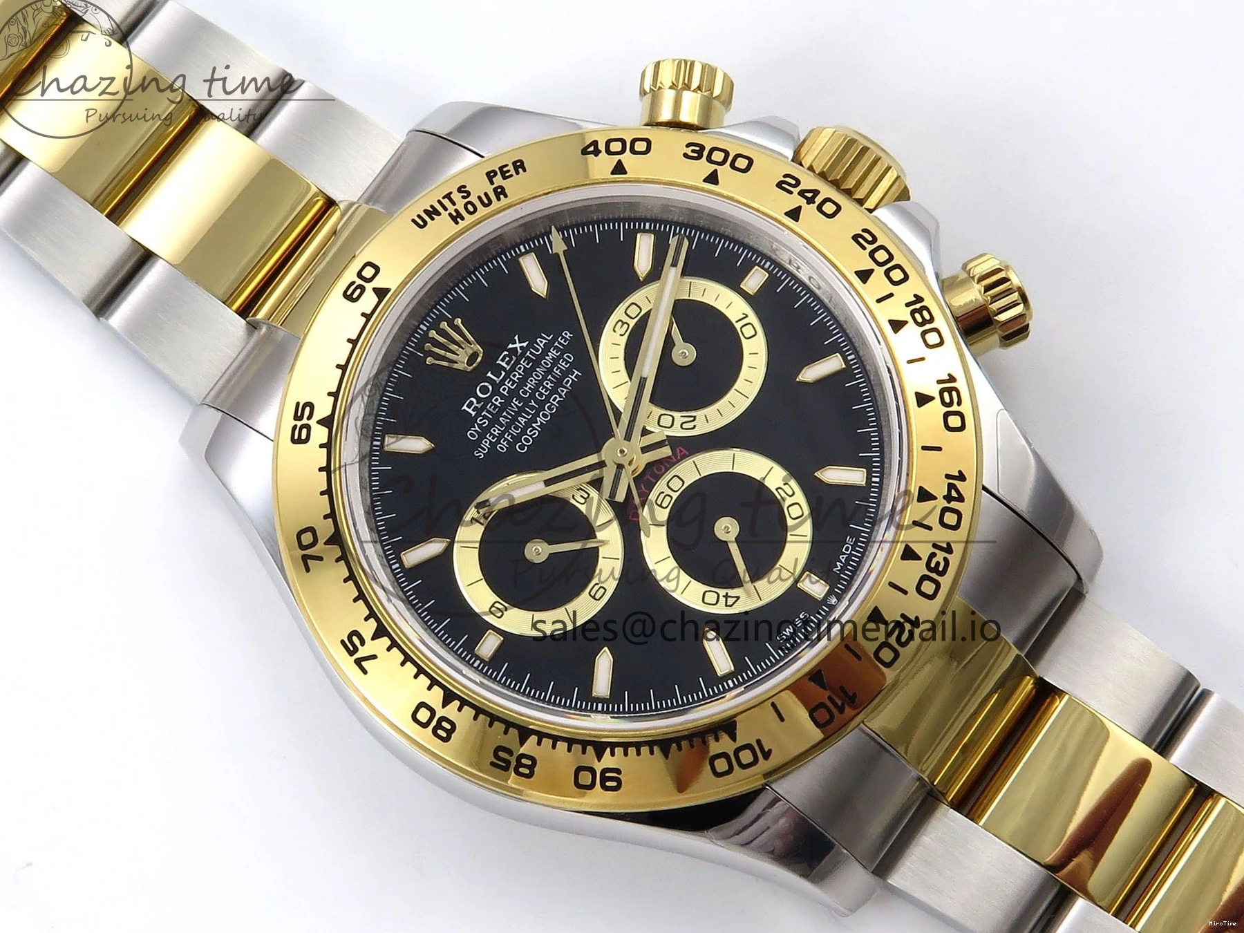 MiroTime 0126 Daytona 126503 QF 1:1 Best Edition Black Dial on SS YG Braclet SH4131 V TechFriendly 1273